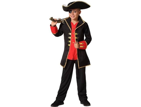 Disfraz de Niño ATOSA pirata rojo y negro (Tam: 7-9 años)