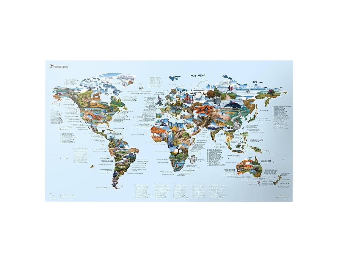Mapas AWESOME MAPS Mountain bike best mountain bike trails in the world