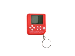 2026-consola De Juego Mini Retro Bloques Llavero Consola Portátil De Bloques Pantalla Pequeña Rojo
