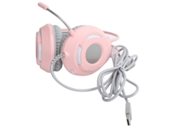 Ajazz 7.1 Auriculares Gaming Overear Rosa Usb