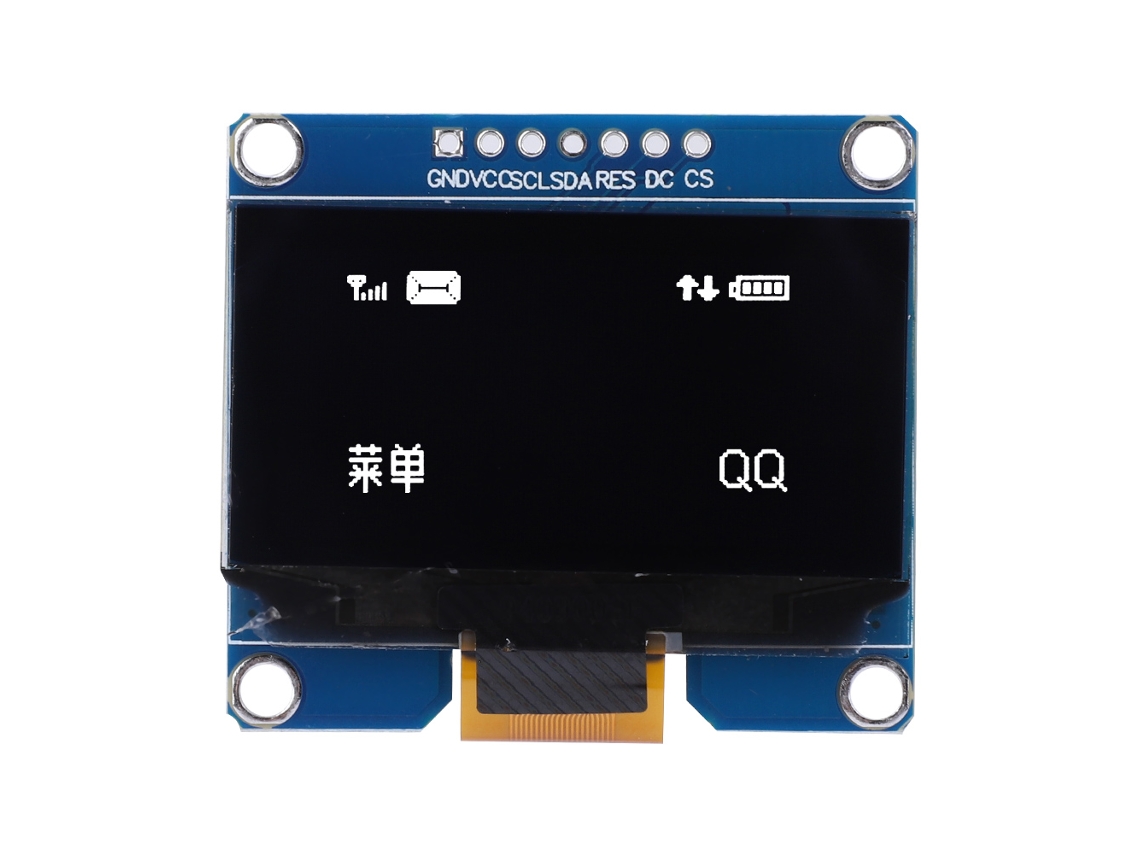 Módulo De Pantalla Display 1.54 Pulgadas 7pin Ic Ssd1309 128x64 Interfaz Spi (blanco)