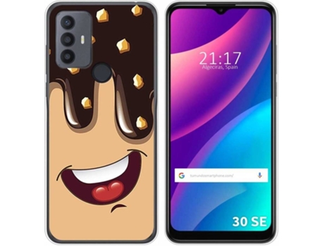 Carcasa para TCL 30 SE TUMUNDOSMARTPHONE Dibujos Helado Chocolate Multicolor