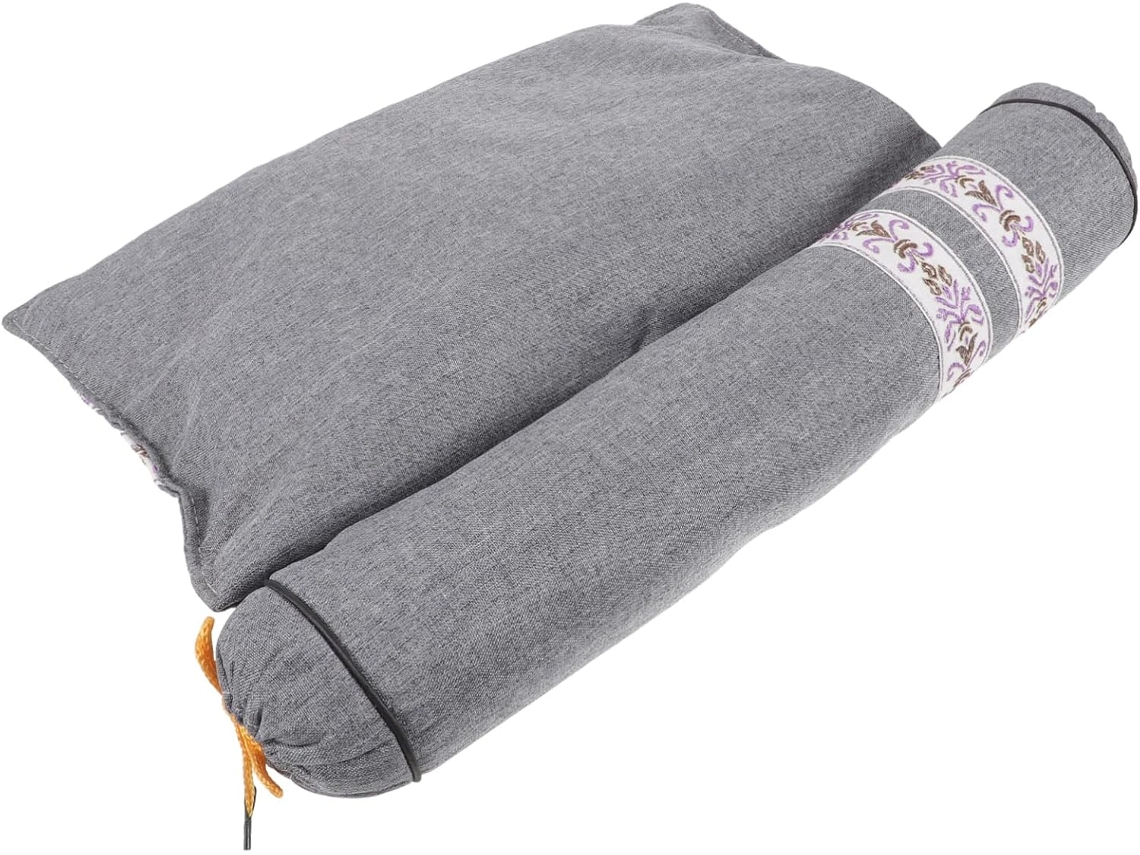 Cojín Cervical Enrollable Relleno De Absenta, Almohada De Masaje Para Soporte Del Cuello Y La Zona Lumbar.
