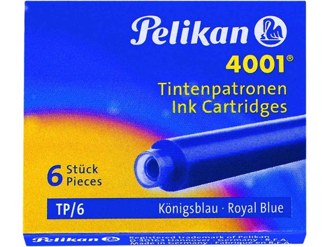 Cartucho Pelikan Tp6 Azul/Preto