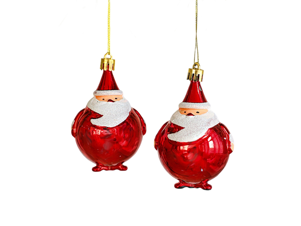 Conjunto de adornos navideños con sombreros y bastones de caramelo TRUYUETY