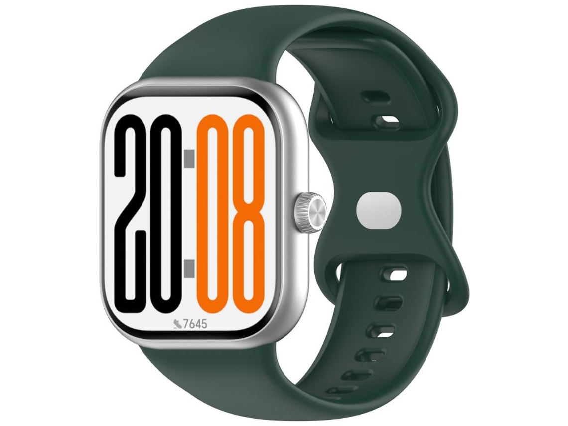 Bracelete Para Honor Watch X5 - Silicone Cor Sólida - Fecho Borboleta Verde Escuro