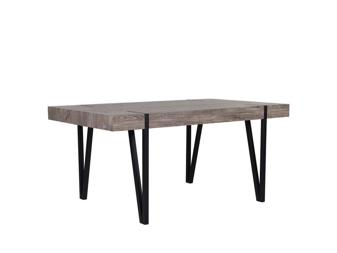 Mesa de comedor BELIANI Adena de MDF Madera oscura 90x180x75