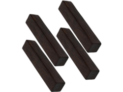 Pisapapeles De Madera Marrón Con Diseño Caligráfico, Superficie Lisa Y Delicada Forma Rectangular.