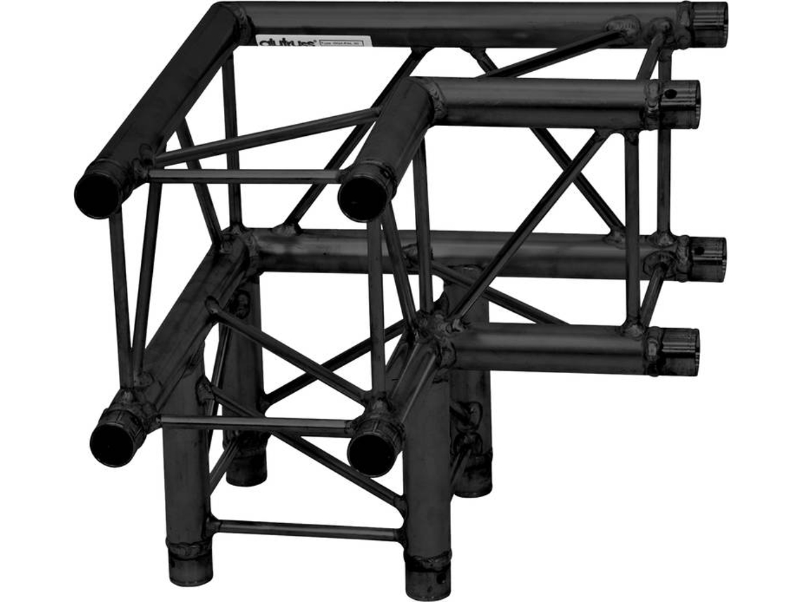 Armadura ALUTRUSS DQ4-SPAL30 3 Vías 90° bk