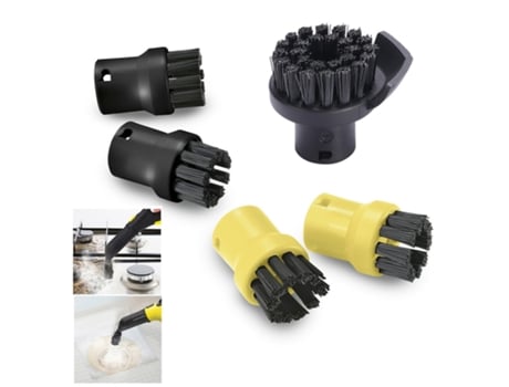 5 piezas para Karcher Sc1 Sc2 Sc3 Sc4 Sc5 cepillos de boquilla redonda Kit de Limpiador de vapor accesorios para aspiradoras para limpieza del hogar