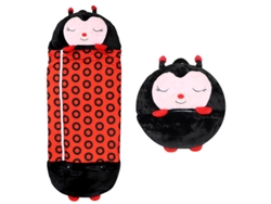 Saco De Dormir Para Niños 2 En 1 Divertido Animal De Dibujos Animados Con Almohada Plegable 165 * 70 Cm CHRUI Negro