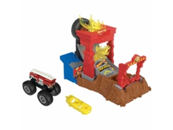 Hot Wheels Monster Trucks Arena Smashers 5 Alarm Fire Crash Challenge