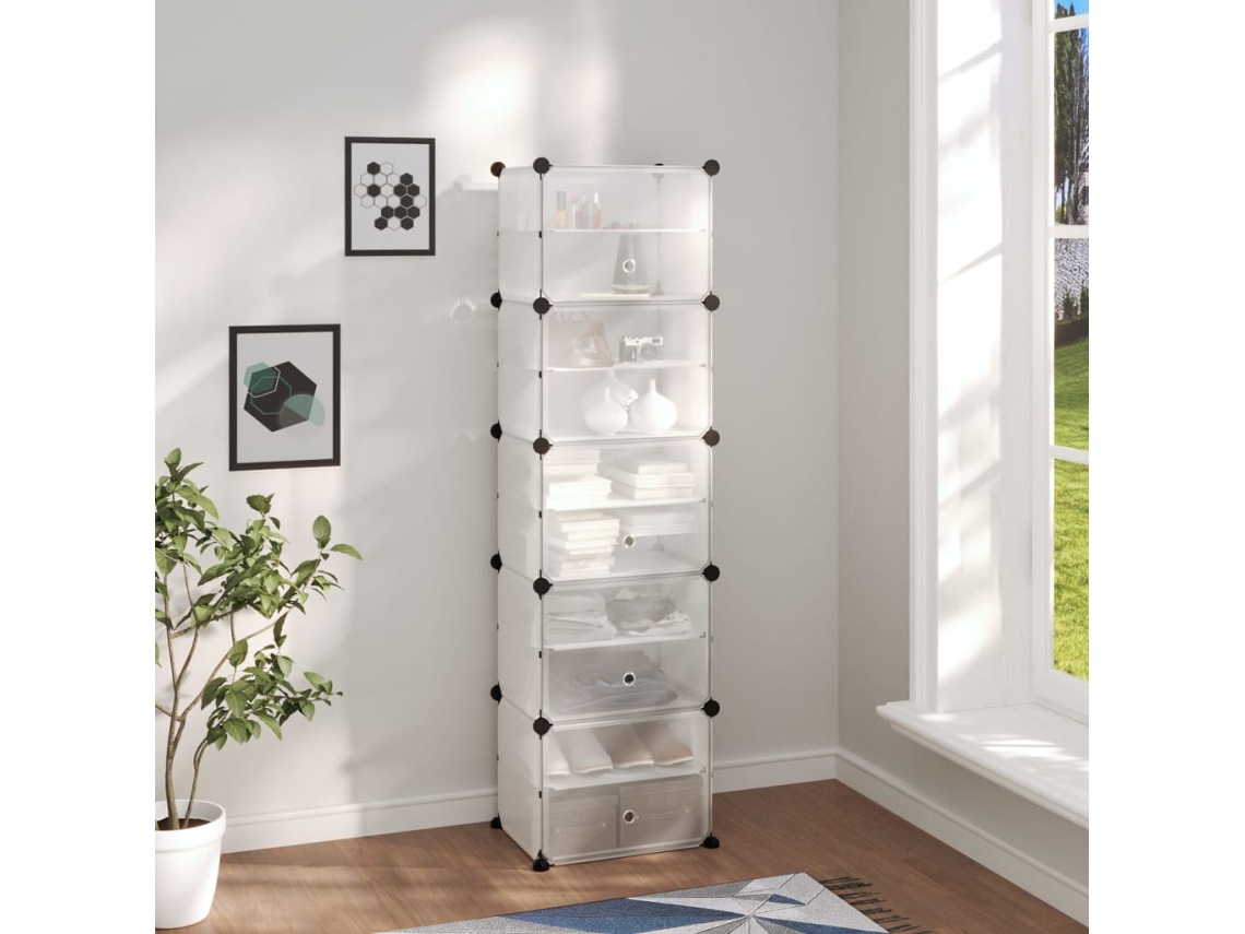 Zapatero Organizador Organizador 44X31,5X153,5 Cm Pp Transparente