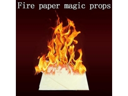 5/10 Piezas de Papel de Fuego con Efecto de Llama Relámpago, Papel Mágico, Accesorios de Papel con Efecto de Choque, Rosewell