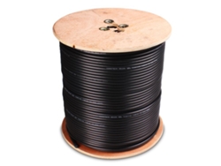 Cable coaxial negro Tri Sorvete NS100, bobina de 300 m