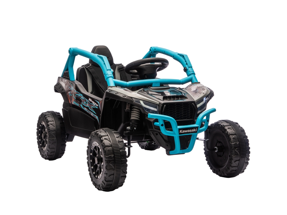 Carrinho Elétrico Infantil Kawasaki Teryx Krx 1000 12v Controle Remoto Suspensão Azul