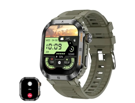 Reloj inteligente para hombre Reloj inteligente con Bluetooth para llamadas Batería de larga duración 100 modos de ejercicio IP68 Impermeable Fitne...