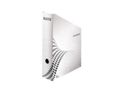 Archivador vertical Leitz Easyboxx, DIN A4, blanco, 100% cartón ondulado reciclado, con montaje automático, 25 unidades (6140 Esselte Leitz)