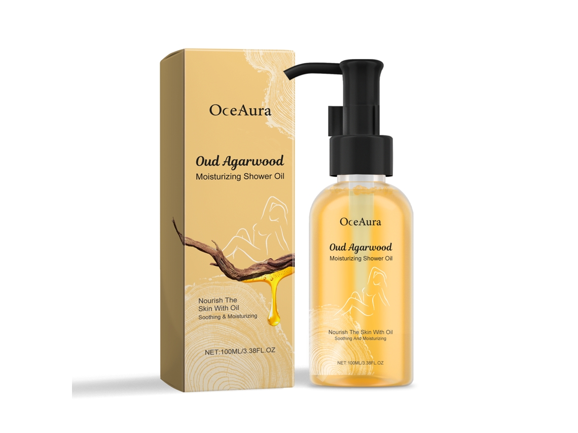 Aceite de baño hidratante con madera de agar y oud