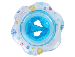 Flotador Para Bebés Con Asiento De Seguridad Inflable De Pvc Para Entrenamiento En Piscina - Azul