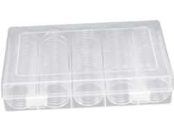 Caja De Almacenamiento Transparente Para Monedas, Estuche Profesional Para Guardar Monedas.