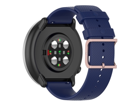 Correa de Silicona textura de punto para Samsung Galaxy Watch 5 40mm/44mm/Watch 5 Pro 45mm/Watch4 40mm/44mm/Watch4 Classic 42mm - azul medianoche