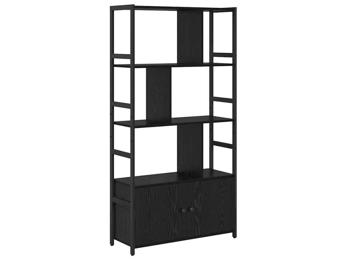 Maison Exclusive - Estante De Libros Roble Negro 80 X 30 X 155,5 Cm