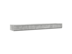 Maison Exclusive - Cajones De Cama Con Cajón Gris Concreto 180 X 36,5 X 16,5 Cm