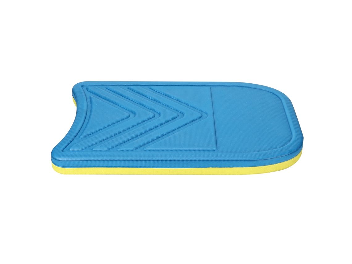 Tabla flotante de natación de doble capa EVA amarilla y azul para piscina y playa