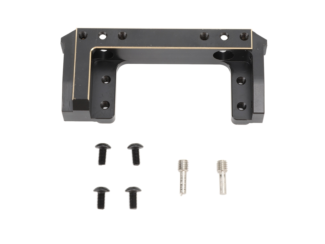 Soporte De Parachoques Delantero De Latón Para Coches Rc Crawler Scx10 Ii, Soporte De Servo Negro