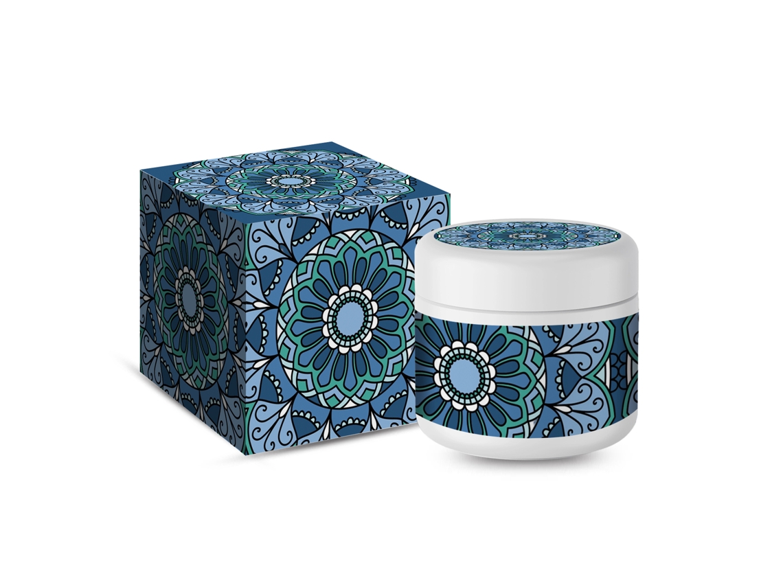 Vela de aromaterapia, azul con forma de campana, Worten