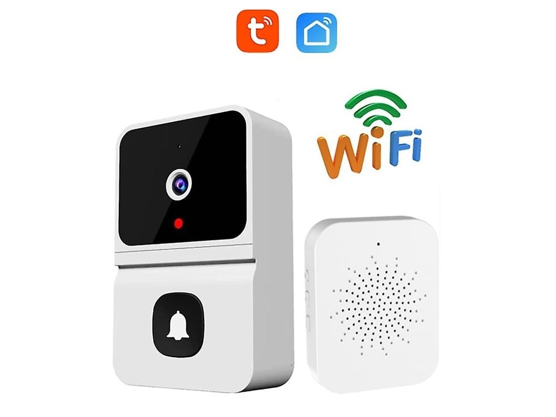 Timbre Inteligente Tuya Con Wi-fi, Control Remoto Mediante Aplicación, Lente Ultra Gran Angular, Mini Y Portátil Brilvibera_ptg