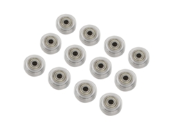 12 Piezas Polea Idler Plástica Transparente Rueda De Rodamiento Pasivo Piezas De Impresora 3d 5mm Accesorios