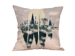 Funda De Almohada Estampada Paisaje-02 - Decora Tu Dormitorio Con Temática De Naturaleza JEIIBRZUI