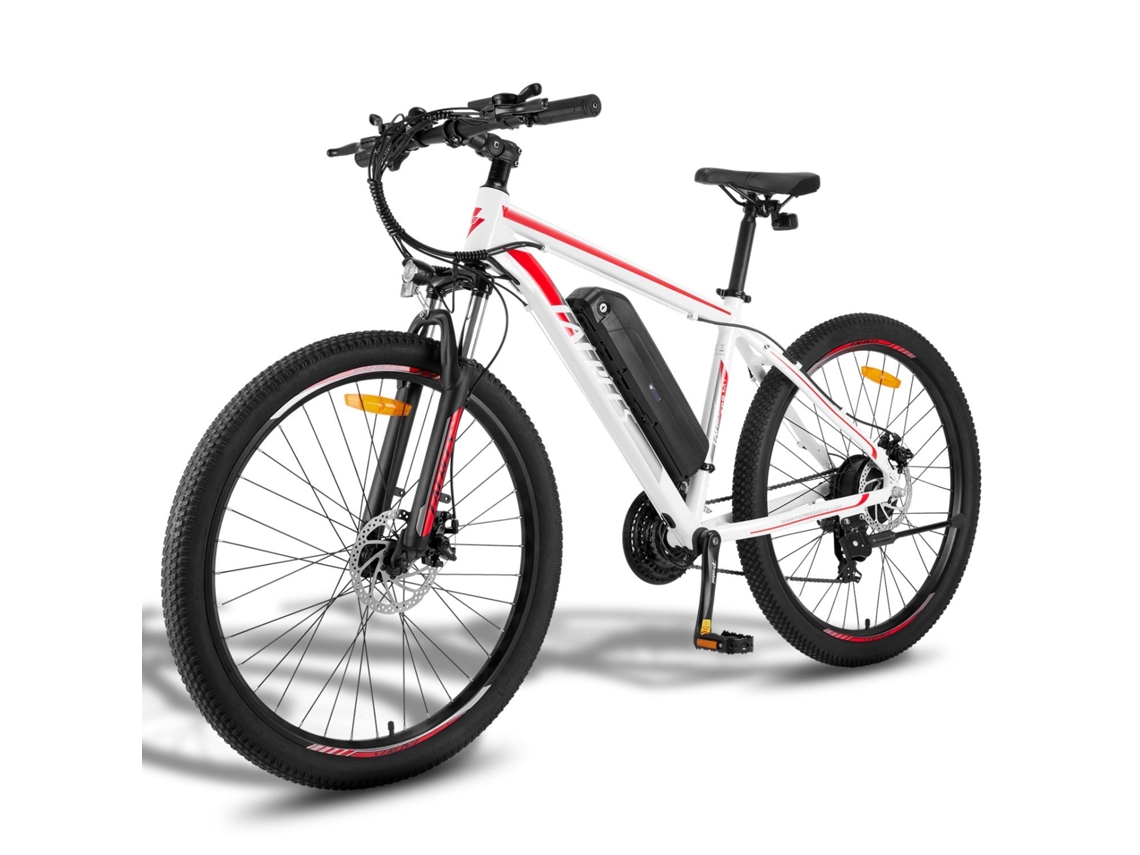 Bicicleta Eléctrica | Fafrees | F28 Mt | 250w 36v15ah 27,5'' Disco - Blanco-rojo