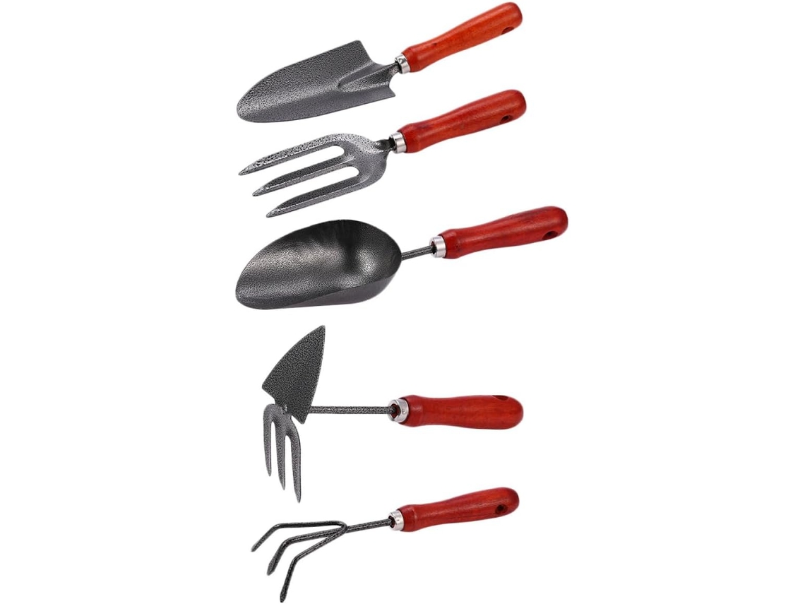 Kit De Herramientas De Jardinería Sencillo De Acero Inoxidable: Pala Y Rastrillo, Ligero Y Fácil De Usar.