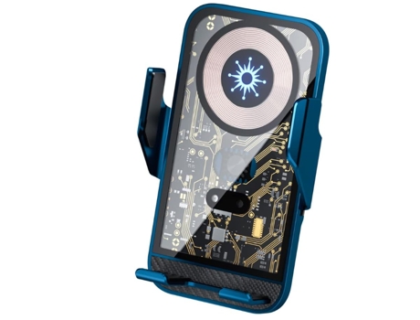 Cargador Coche Inalámbrico Teléfono CHRONUS Azul