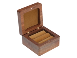 Caja De Madera Retro Para Anillos, Ideal Para Bodas, Pedidas De Mano, Aniversarios Y Para Guardar Joyas.