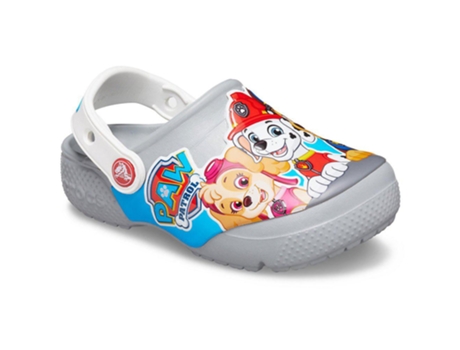 Zuecos CROCS Funlab Paw Patrol Clog Niños (33-34 - Rojo y Gris)