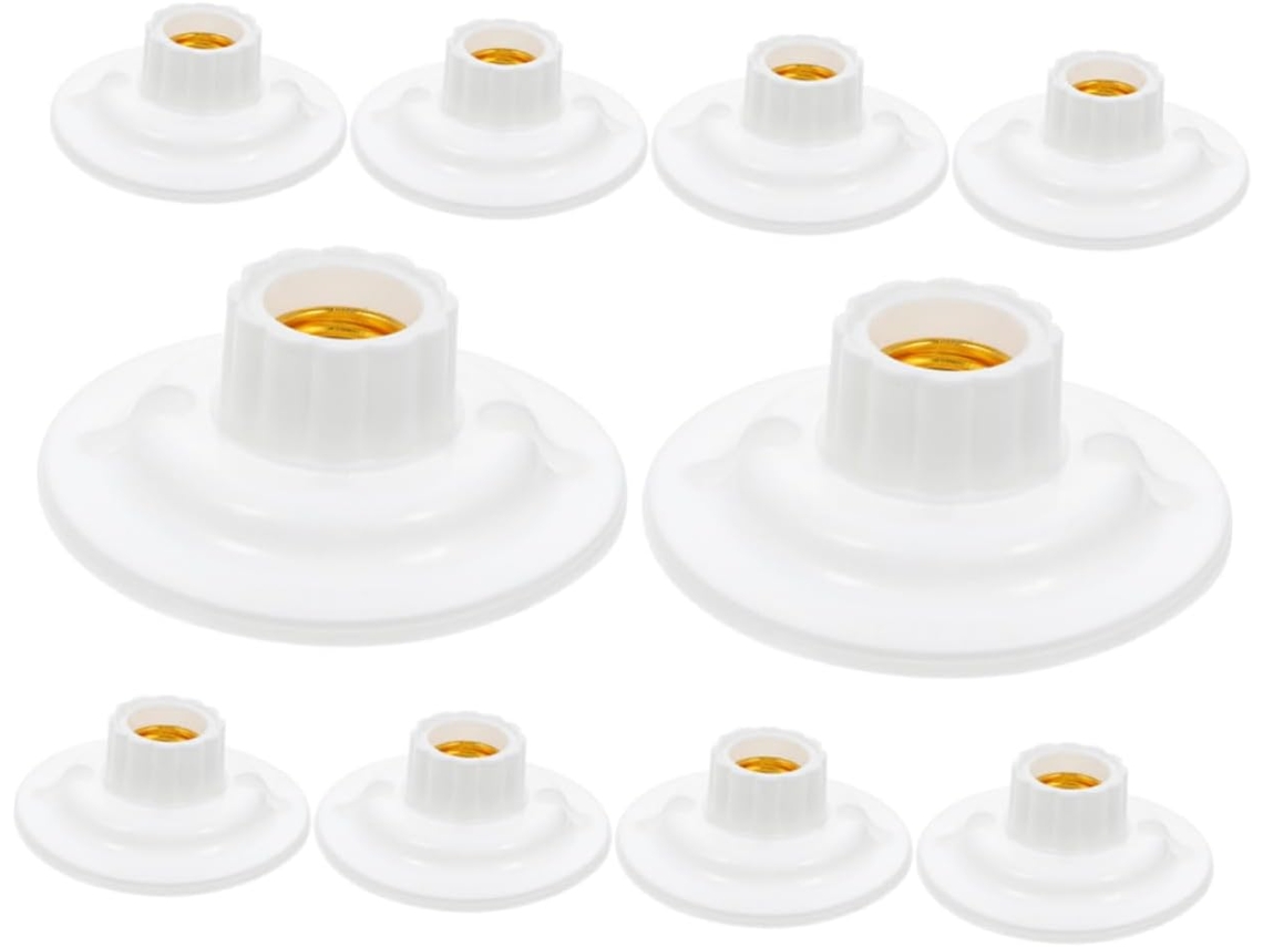 Juego De 10 Piezas De Portalámparas De Tornillo Para Iluminación Para Reemplazar Bombillas De Luz Interiores Y