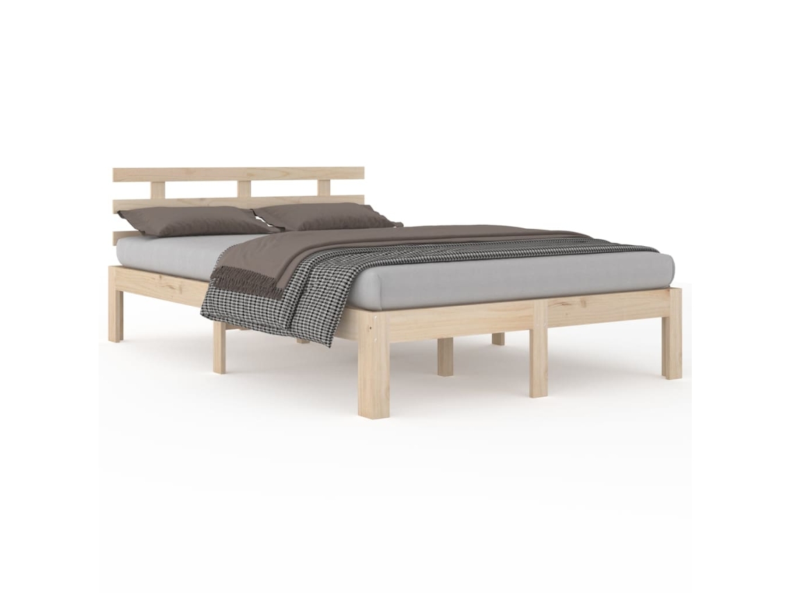 Maison Exclusive - Estructura De Cama Sin Colchón Madera Maciza 160x200 Cm
