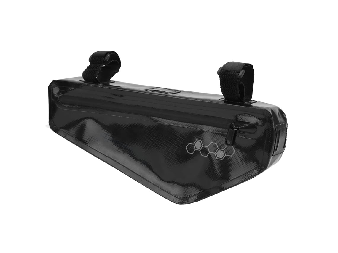 Bolsa triangular para cuadro de bicicleta de montaña, de gran capacidad, impermeable, para deportes al aire libre, color negro Gusshious