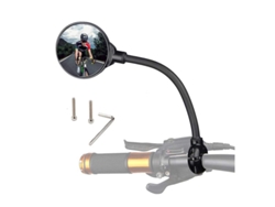 Espejo retrovisor convexo ajustable y giratorio para bicicleta de montaña, con seguridad mejorada. Compatibilidad universal.