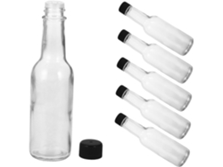 Té, Vidrio, Para Picnic, 6 Botellas De Vidrio Para Salsas Y Condimentos, Recipientes Portátiles Para Sal.