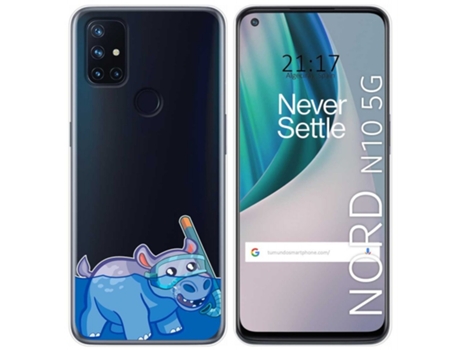 Carcasa OnePlus Nord N10 5G TUMUNDOSMARTPHONE Dibujos Transparente Multicolor