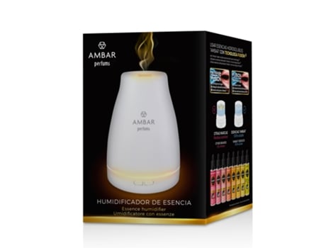 Humidificador Difusor de Aromas 1.1 Ambar con Luz AMBAR PERFUMS