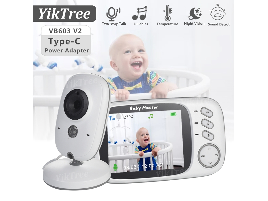 Monitor de bebé Viewleaf VB603 con cámara de vigilancia wifi y pantalla LCD de 3,2 pulgadas