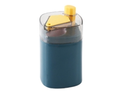 Dispensador Automático De Palillos De Dientes Reutilizable, Contenedor De Almacenamiento De Palillos De Dientes De Plástico Para Uso Doméstico, Azul
