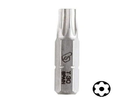 Punta atornillar mango 1/4 torx seguridad 25mm punta atornill tx30