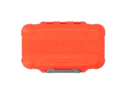 Caja De Aparejos De Pesca Multifuncional, Impermeable Y Reforzada Con Doble Apertura - Naranja